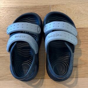 Navy and Gray Kids Sandals